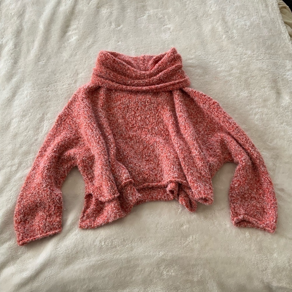 FREE People BFF Cowl Neck Boucle Sweater - Picture 4 of 9